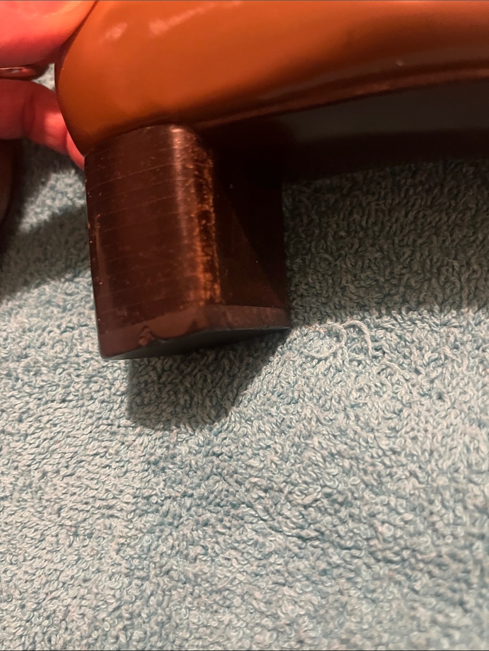 Rare Prada Brown Square-Toe Mid Heel Leather Pumps vero cuoio Size 7 90’s-y2k - Picture 16 of 16